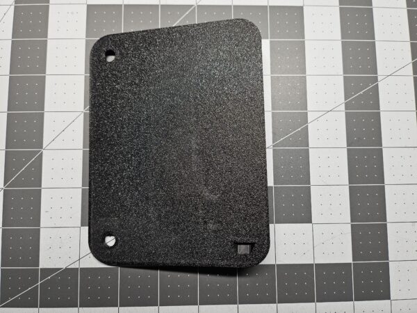 Rear of a left-side unit license plate tool holder (LPTH)